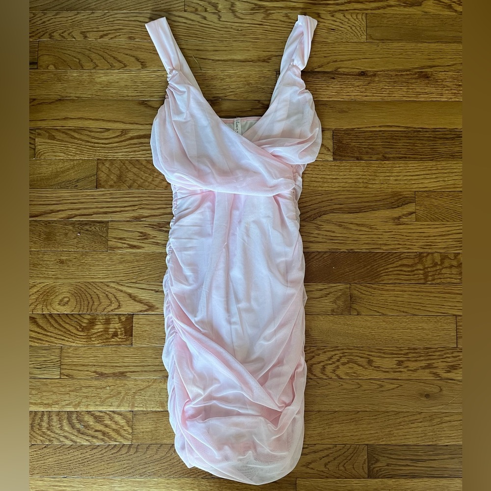 light pink homecoming dress